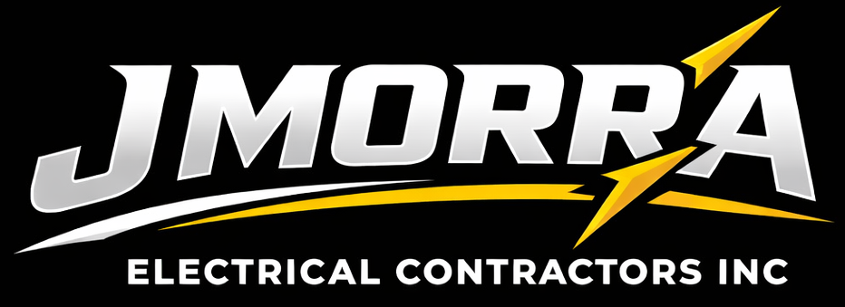 J. Morra Electrical Contractors Inc. logo with lightning bolt accent